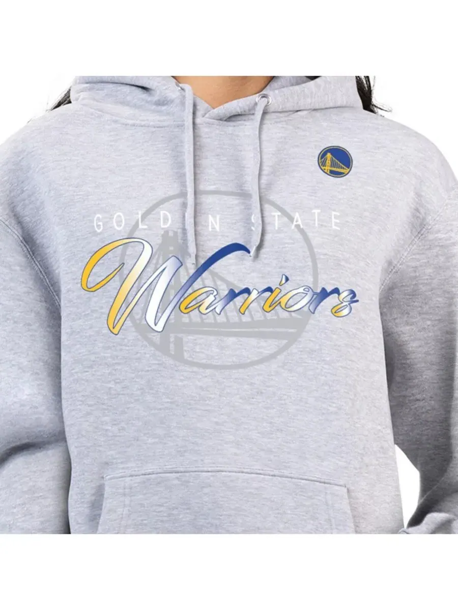 G-III 4Her by Carl Banks Женская серая толстовка из флиса с логотипом Golden State Warriors Shadow — изображение 3 из 3