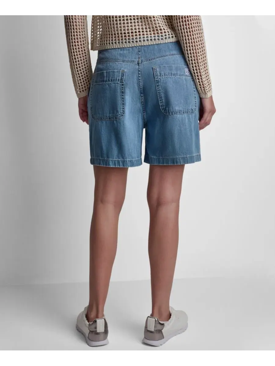 Женские свободные шорты средней посадки, надеваемые без застежек DKNY Jeans, Paladino — изображение 7 из 11