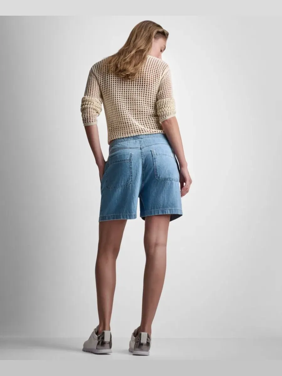 Женские свободные шорты средней посадки, надеваемые без застежек DKNY Jeans, Paladino — изображение 9 из 11