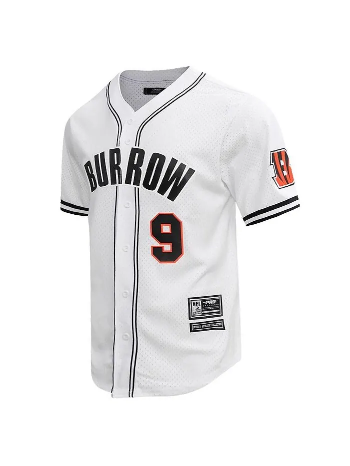 Мужская белая рубашка на пуговицах для бейсболиста Joe Burrow Cincinnati Bengals Pro Standard — изображение 2 из 4, белый