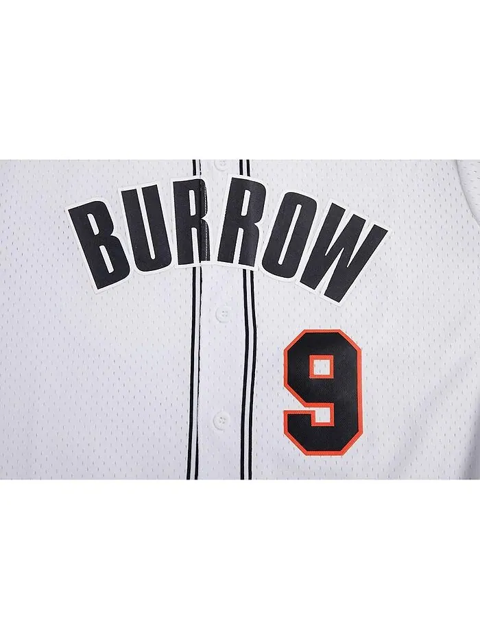 Мужская белая рубашка на пуговицах для бейсболиста Joe Burrow Cincinnati Bengals Pro Standard — изображение 4 из 4, белый
