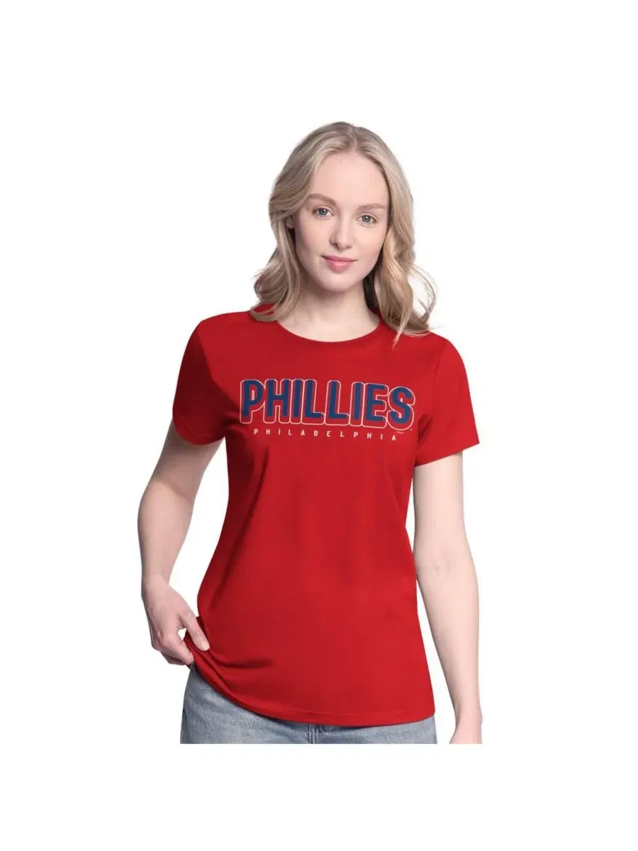 Комплект из двух женских футболок Philadelphia Phillies красного/королевского цвета G-Iii 4Her By — изображение 2 из 9