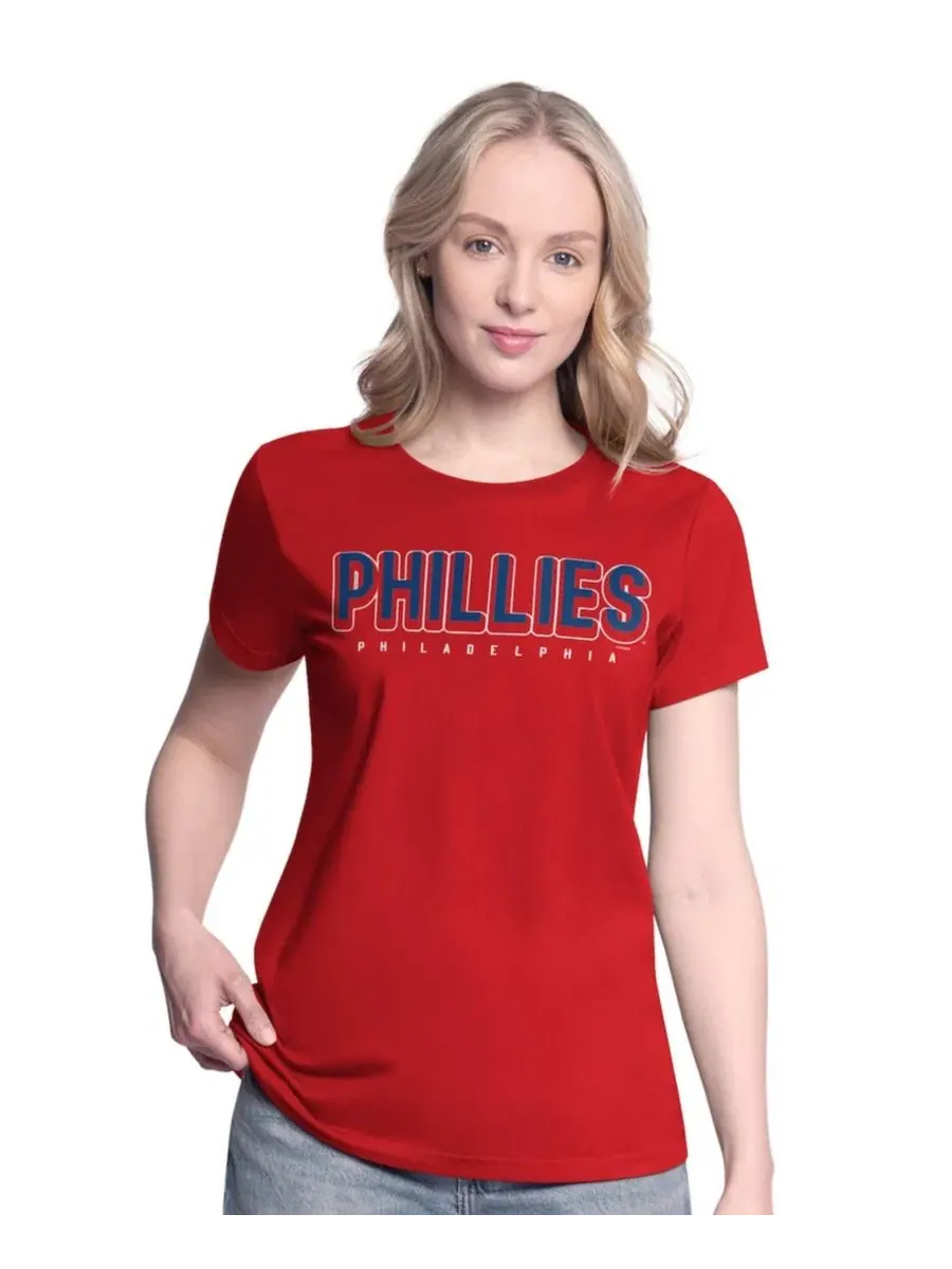 Комплект из двух женских футболок Philadelphia Phillies красного/королевского цвета G-Iii 4Her By — изображение 6 из 9