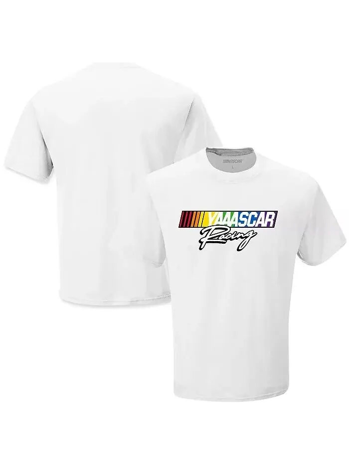 Мужская белая футболка NASCAR Racing Checkered Flag Sports — изображение 1 из 1