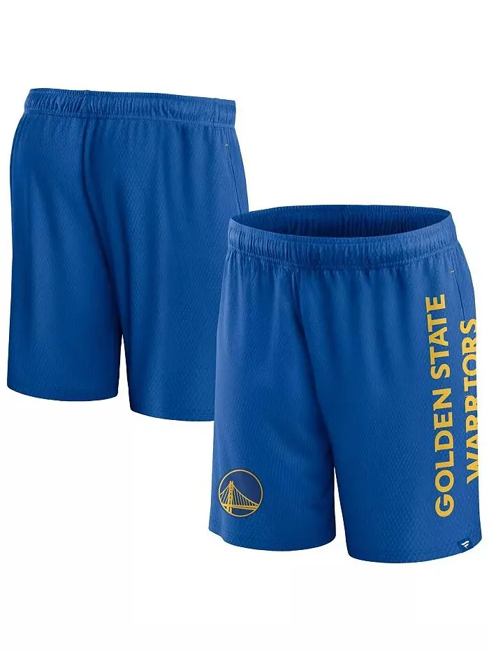 Мужские шорты Royal Golden State Warriors Post Up Mesh Fanatics — изображение 1 из 3