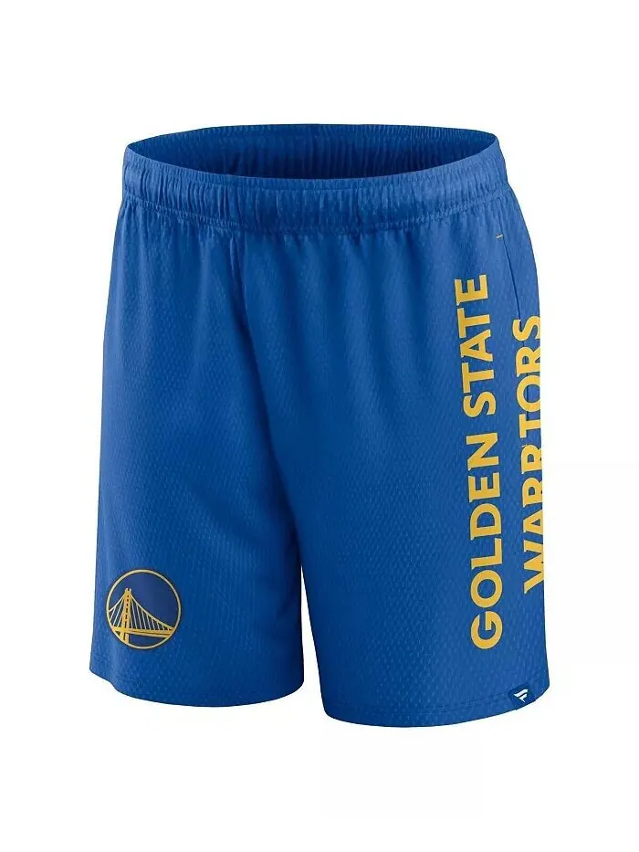 Мужские шорты Royal Golden State Warriors Post Up Mesh Fanatics — изображение 3 из 3