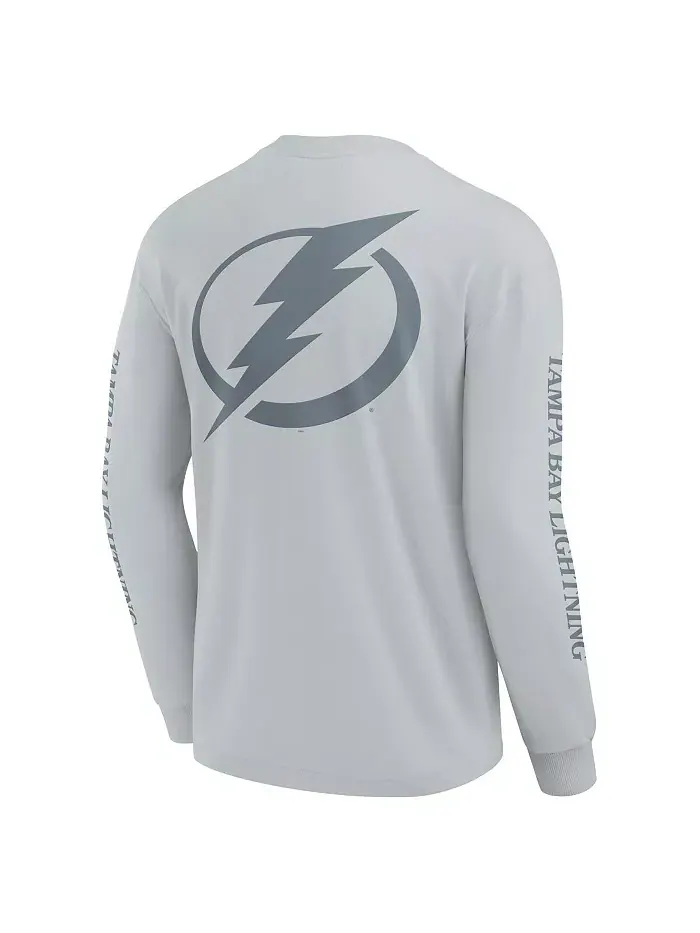 Мужская серая футболка с длинным рукавом Tampa Bay Lightning Elements Strive Fanatics — изображение 3 из 3