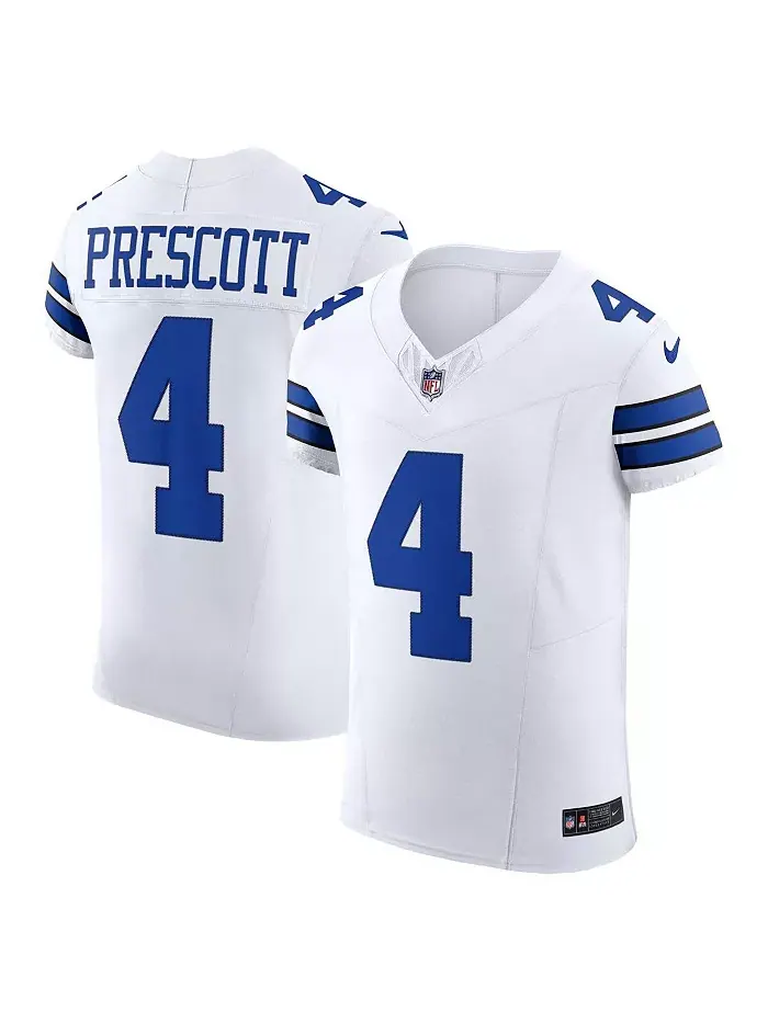 Мужская белая элитная джерси Dallas Cowboys Vapor F.U.S.E. Dak Prescott Nike — изображение 1 из 3