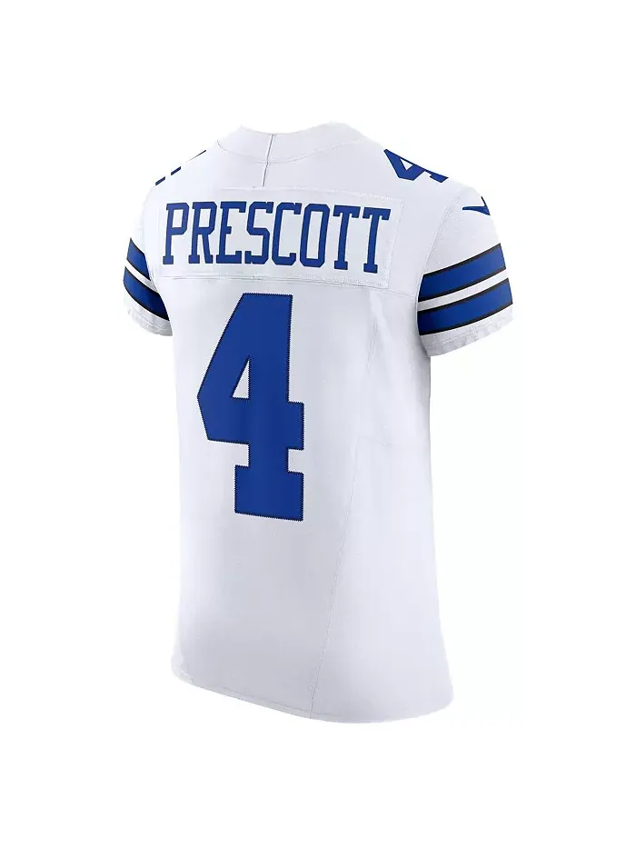Мужская белая элитная джерси Dallas Cowboys Vapor F.U.S.E. Dak Prescott Nike — изображение 2 из 3