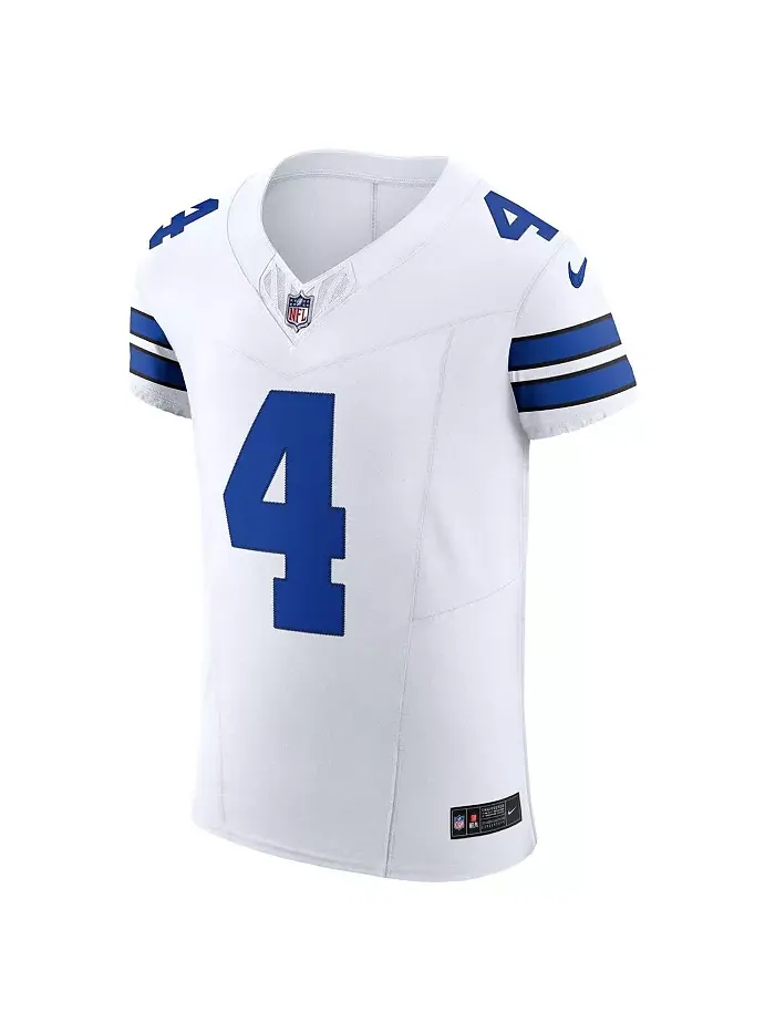 Мужская белая элитная джерси Dallas Cowboys Vapor F.U.S.E. Dak Prescott Nike — изображение 3 из 3