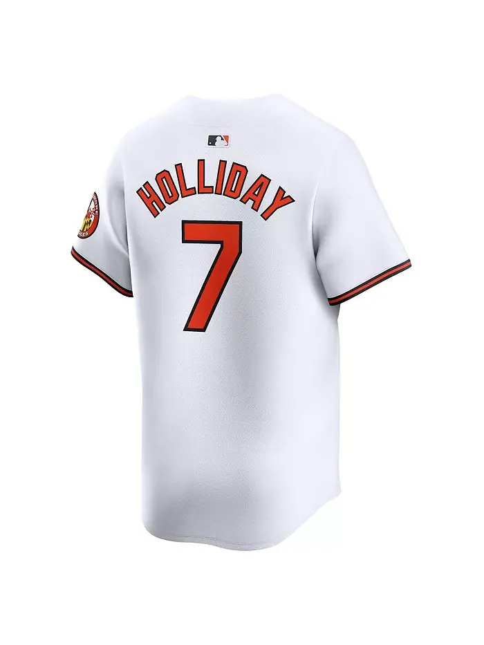 Мужская белая лимитированная джерси Baltimore Orioles с именем игрока Jackson Holliday (домашняя — изображение 3 из 3