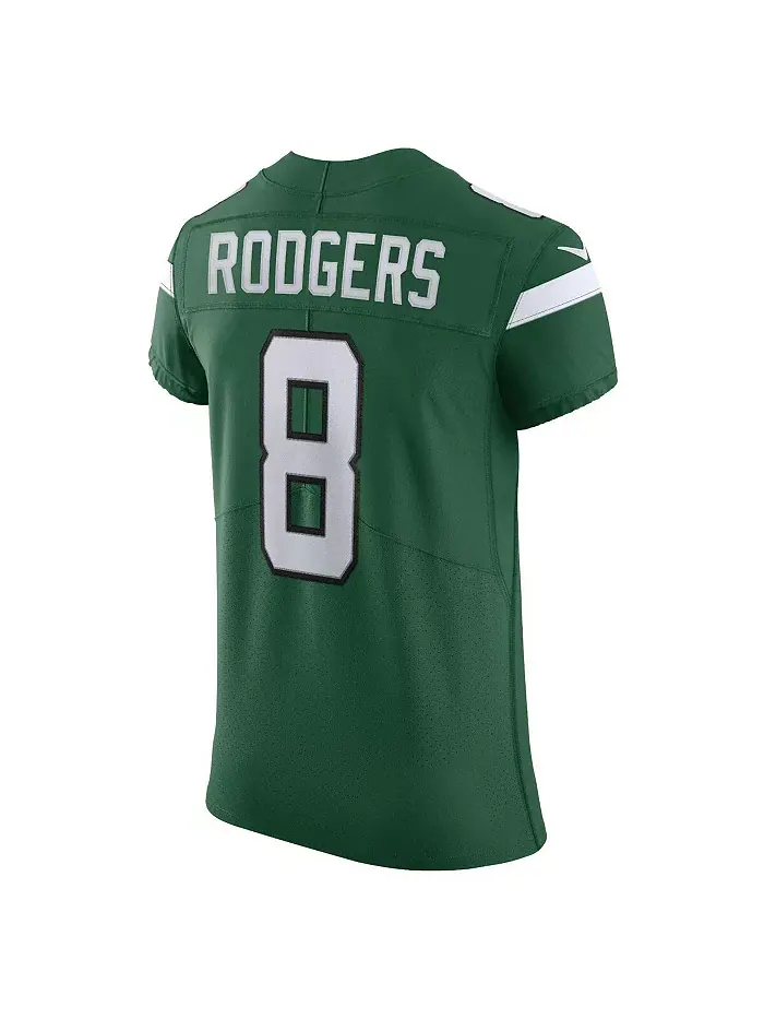 Мужская альтернативная элитная футболка New York Jets Vapor F.U.S.E. Aaron Rodgers в цвете Gotham — изображение 3 из 3