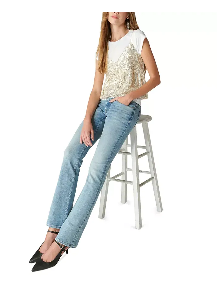 Женские джинсы Sweet Bootcut средней посадки Lucky Brand — изображение 5 из 6