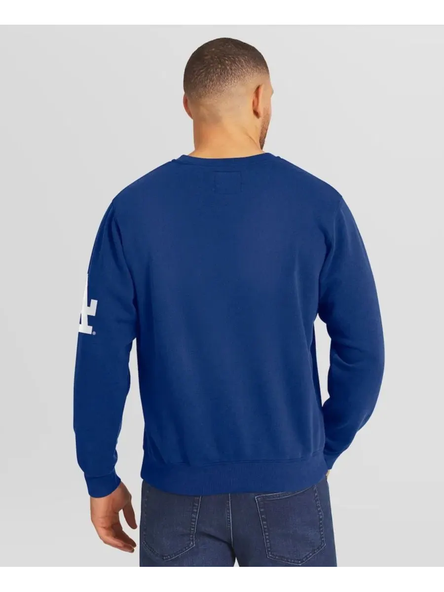 Пуловер из футера с флисовой подкладкой, с принтом, Darius Rucker Collection by Fanatics — изображение 4 из 4, королевский