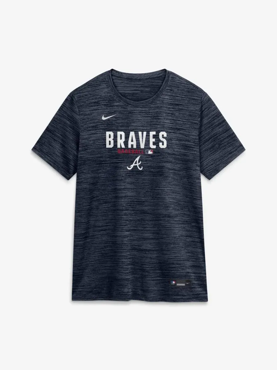 Футболка с принтом Authentic Collection Velocity Dri-FIT Nike — изображение 4 из 5, темно-синий