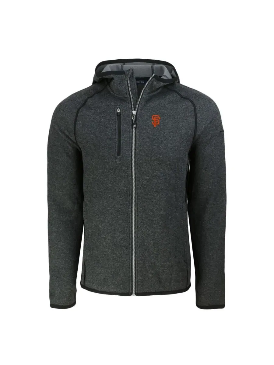 Куртка-худи с капюшоном Mainsail Full-Zip Cutter & Buck — изображение 3 из 3, темно-серый