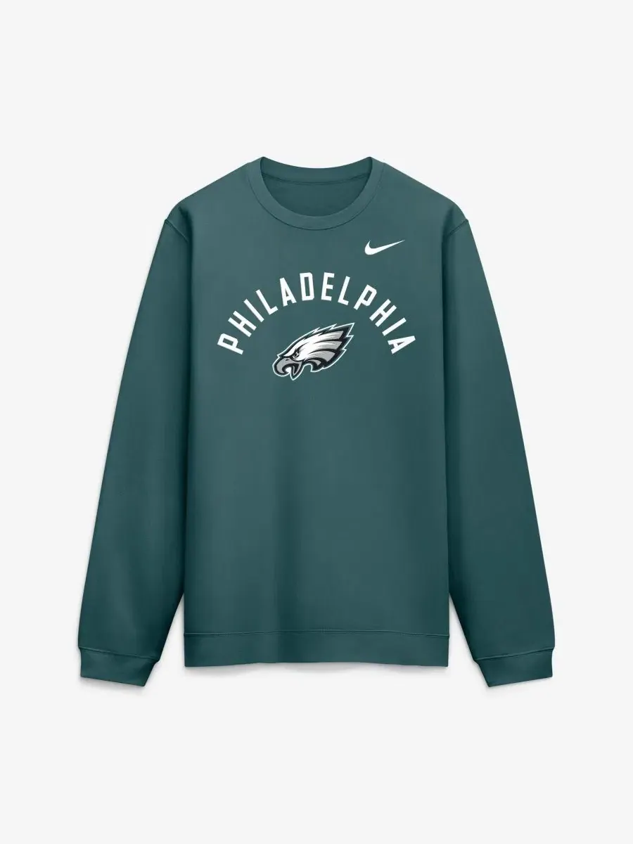 Мужской свитшот из флиса с принтом Defensive Leader Club Nike — изображение 1 из 2, зеленый