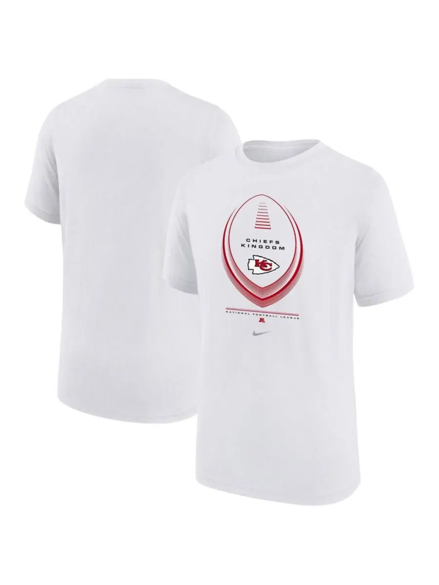 Футболка с принтом Kansas City Chiefs Icon Legend Dri-FIT Nike — изображение 1 из 3, белый