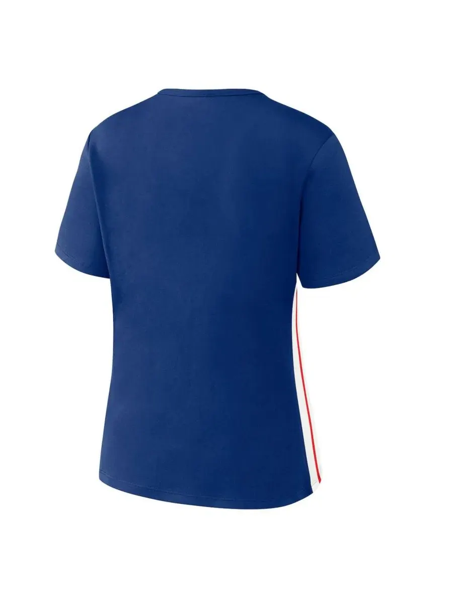 Футболка с вырезом и с принтом, модель Notch Neck Cropped T-Shirt WEAR by Erin Andrews — изображение 3 из 5, белый