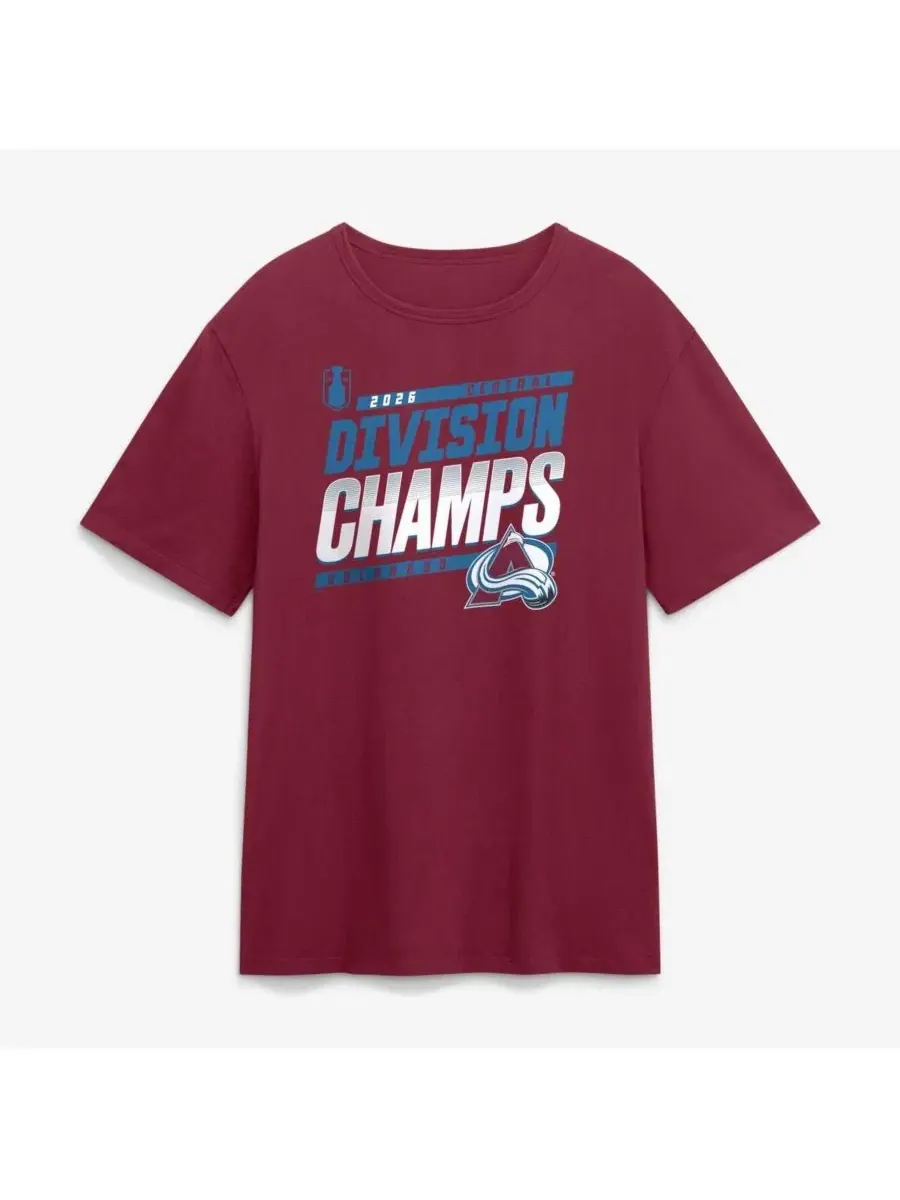 Футболка с принтом 2026 Central Division Champions Fanatics — изображение 1 из 2, бордовый