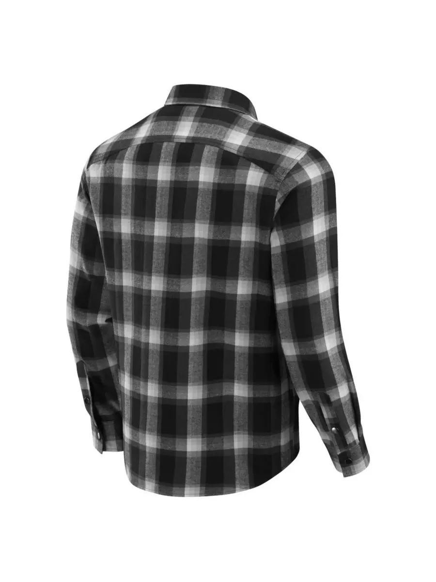 Fanatics Мужская черная фланелевая клетчатая рубашка Darius Rucker Collection с логотипом команды — изображение 3 из 3