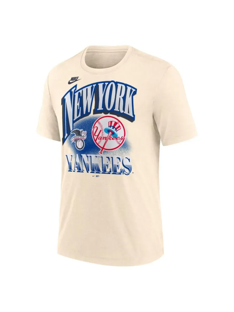 Футболка с винтажным принтом New York Yankees Nike — изображение 2 из 3, прозрачный