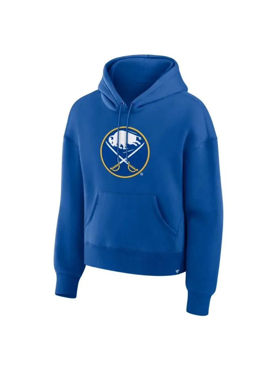 Худи с длинным рукавом с капюшоном Buffalo Sabres Fanatics — изображение 2 из 3, королевский