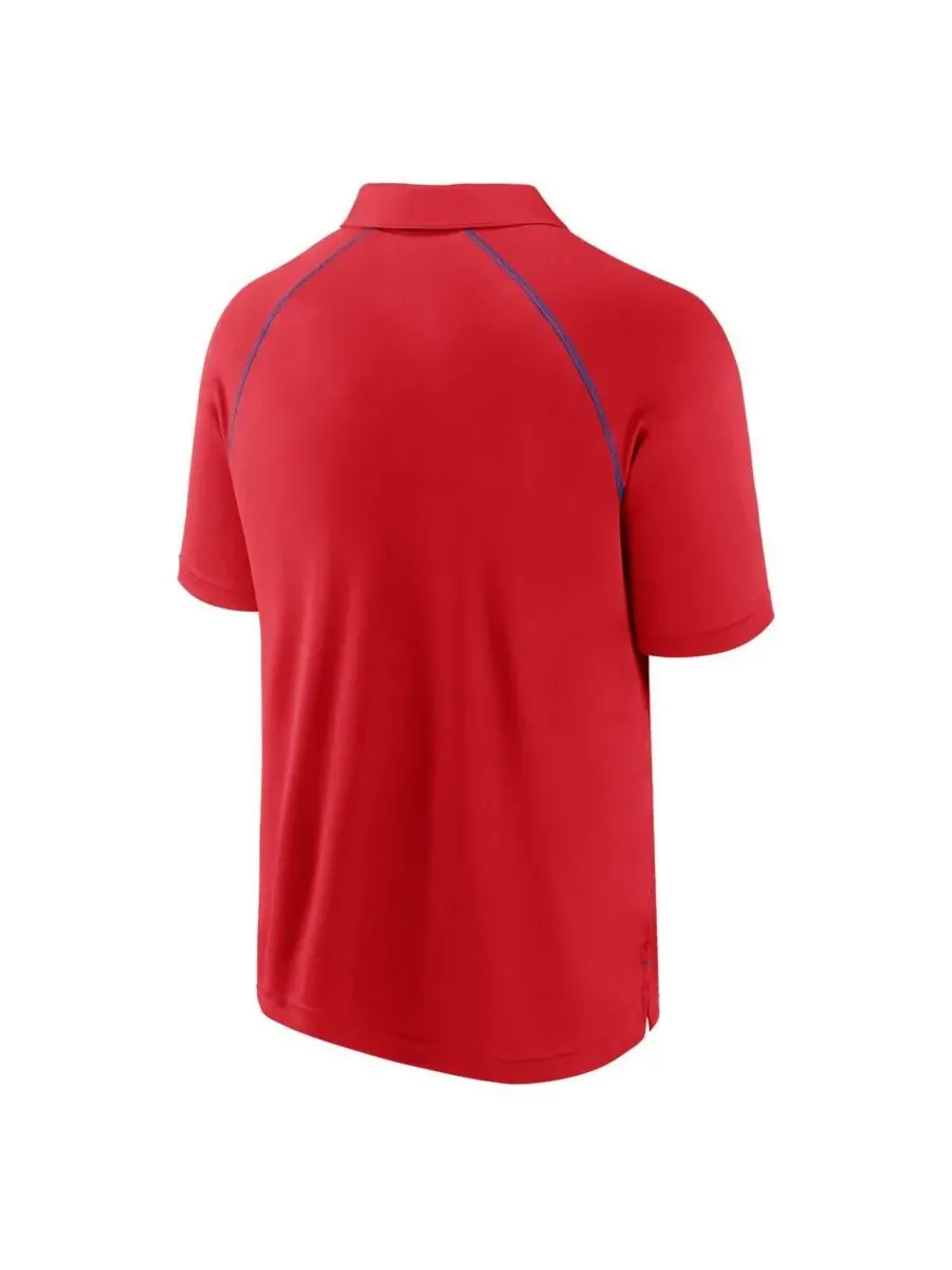 Fanatics Мужская красная рубашка-поло Philadelphia Phillies Strong Alone с рукавами реглан — изображение 3 из 3, красный