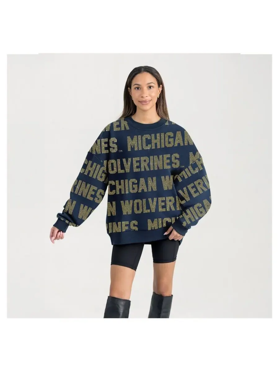 Gameday Couture Женская темно-синяя толстовка Michigan Wolverines Hype Era — изображение 1 из 5, темно-синий
