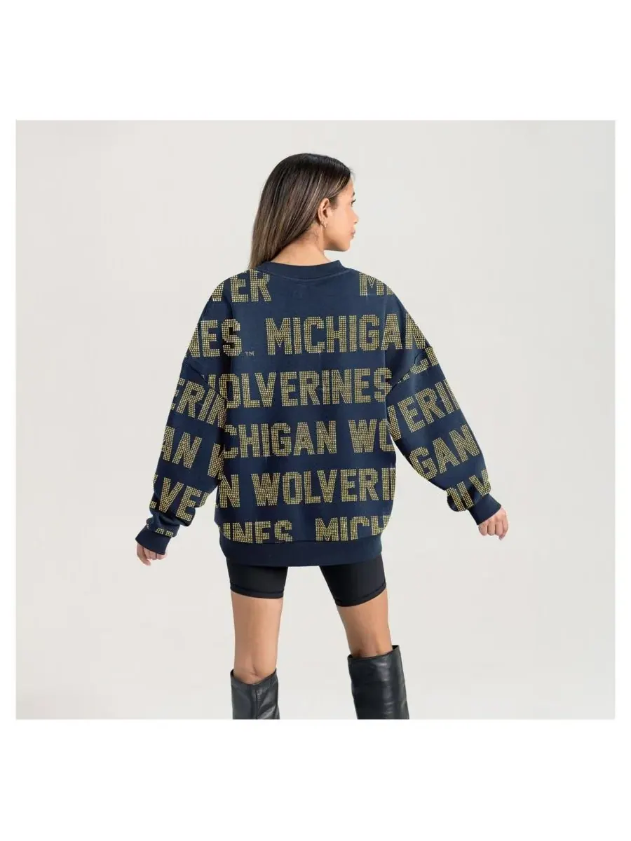 Gameday Couture Женская темно-синяя толстовка Michigan Wolverines Hype Era — изображение 5 из 5, темно-синий