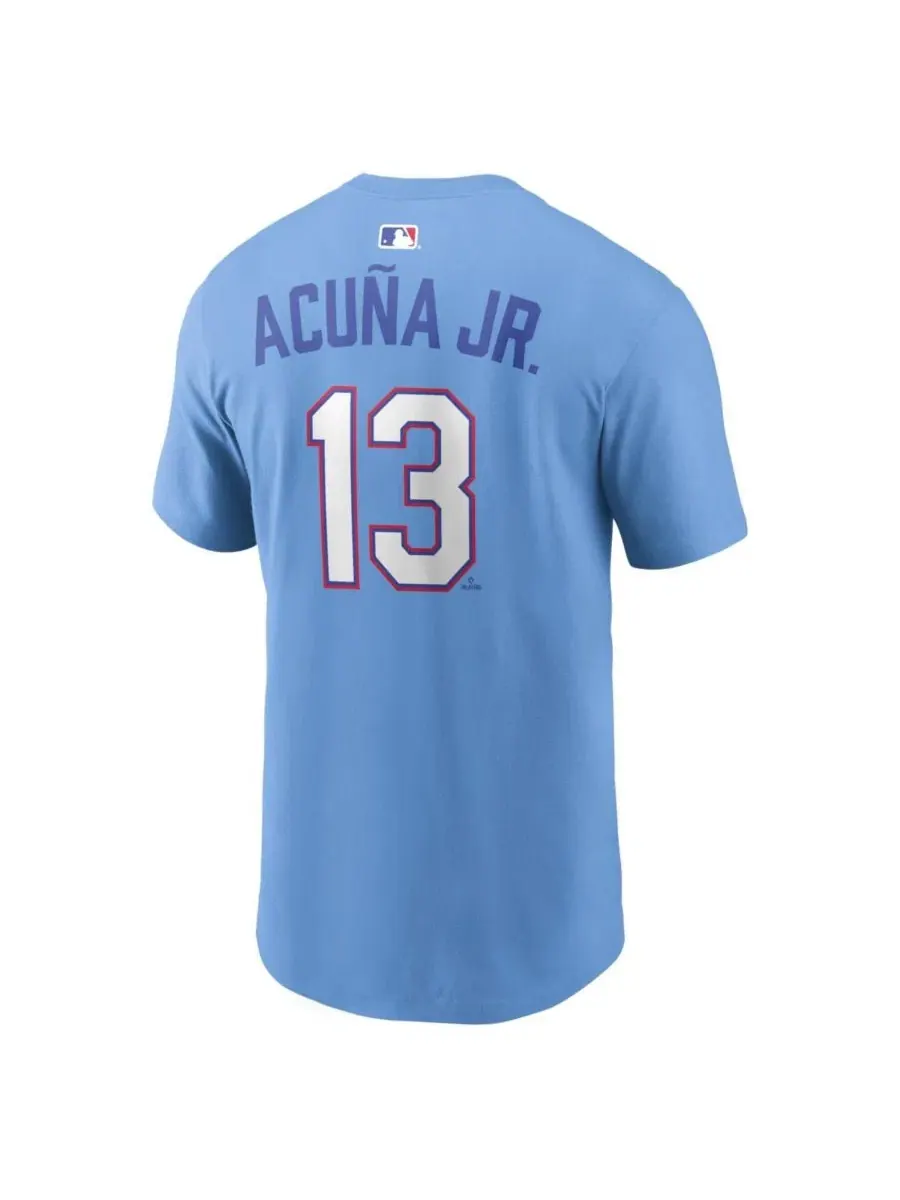 Футболка Nike Ronald Acuña Jr. Atlanta Braves 2026 City Connect — изображение 3 из 3, синий