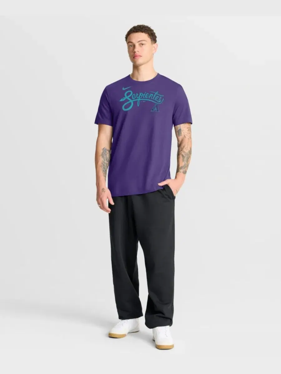 Футболка Nike с принтом Arizona Diamondbacks — изображение 2 из 3, фиолетовый