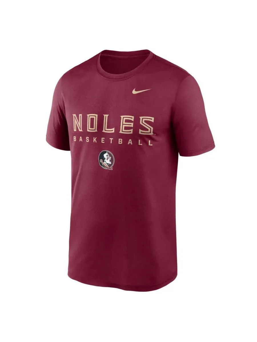 Мужская футболка Garnet Florida State Seminoles 2025 Courtside Basketball Legend Dri-FIT Nike — изображение 2 из 3, гранат