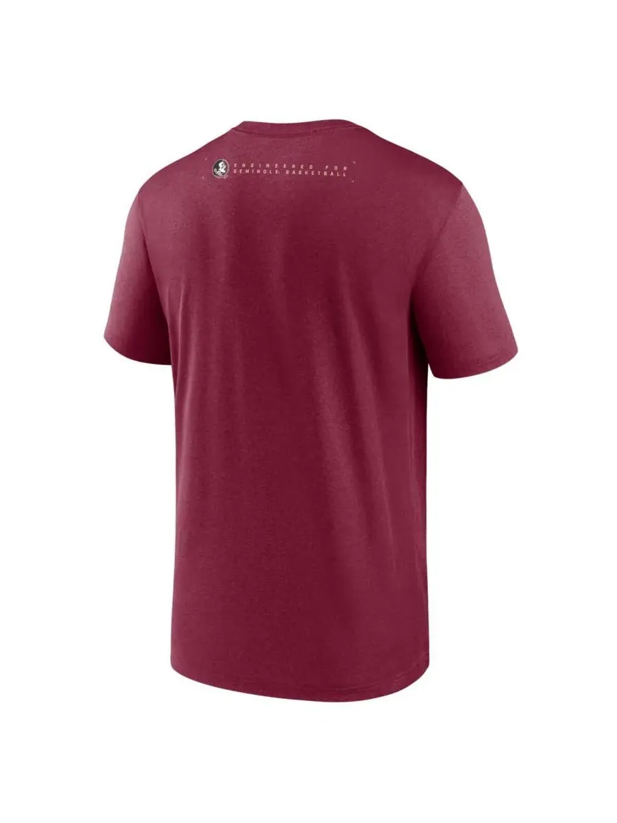 Мужская футболка Garnet Florida State Seminoles 2025 Courtside Basketball Legend Dri-FIT Nike — изображение 3 из 3, гранат