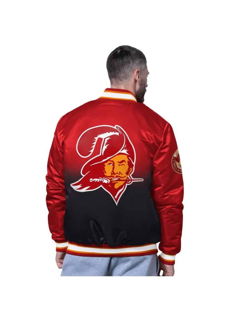 Starter Мужская красная куртка Tampa Bay Buccaneers Retro Pass Rush Varsity с застежкой на кнопках — изображение 2 из 2