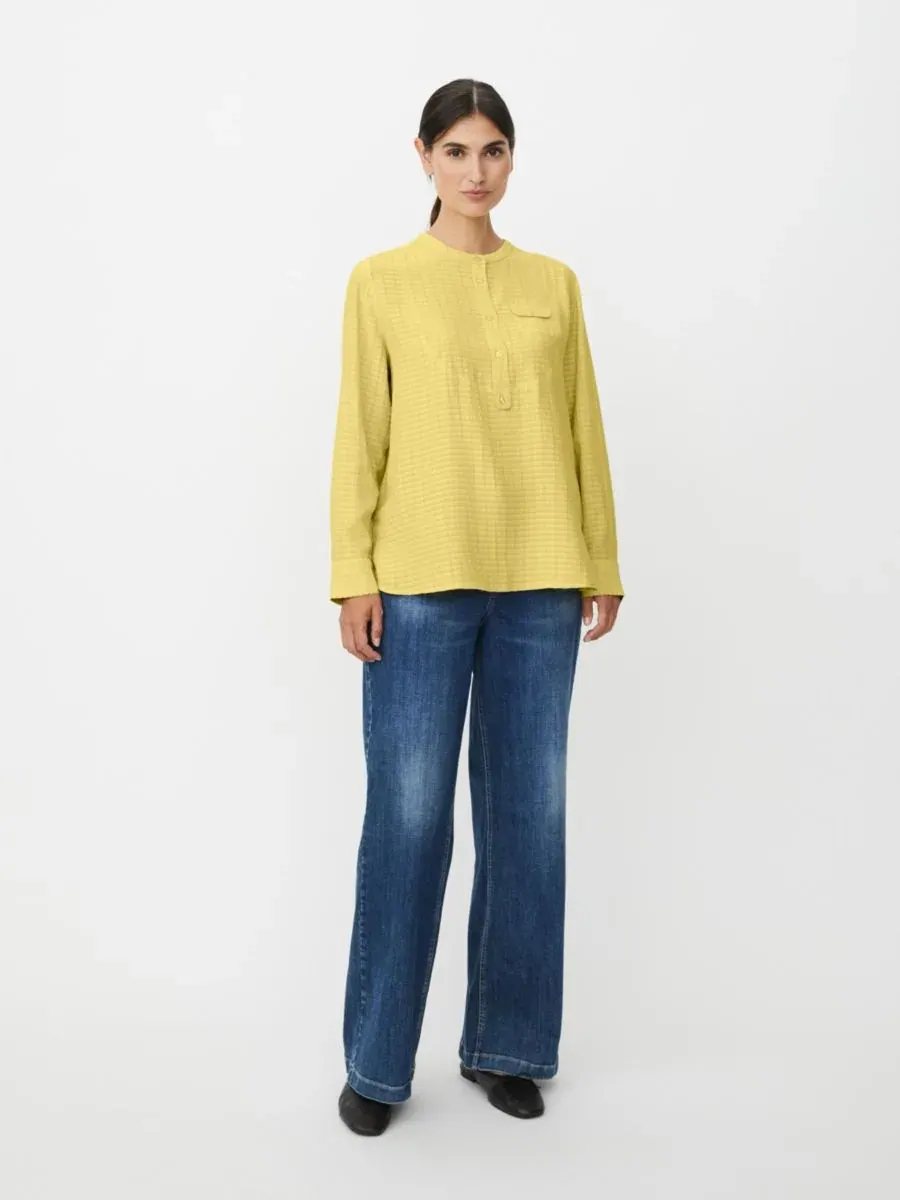 Женская блузка Drystan с длинными рукавами и круглым вырезом Masai Copenhagen, Muted Lime — изображение 8 из 8