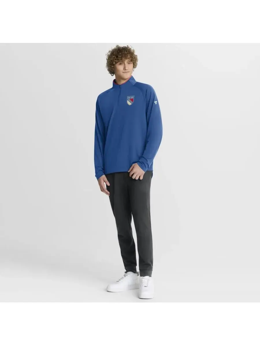 Fanatics Мужская синяя толстовка New York Rangers Authentic Pro Rink Training Centennial Raglan — изображение 3 из 3, синий