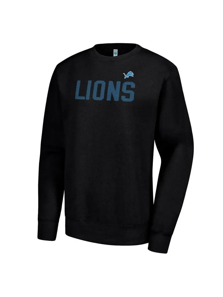 G-III 4Her by Carl Banks Женская черная флисовая толстовка с принтом в горошек команды Detroit Lions — изображение 2 из 3