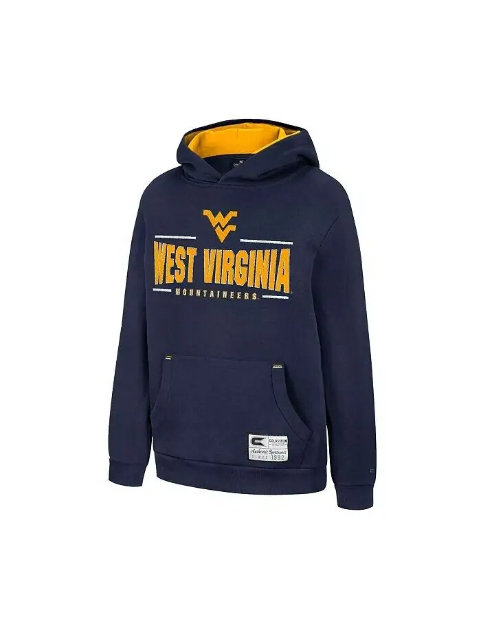 Толстовка с капюшоном для ведущих гитаристов Big Boys Navy West Virginia Mountaineers Colosseum — изображение 2 из 3