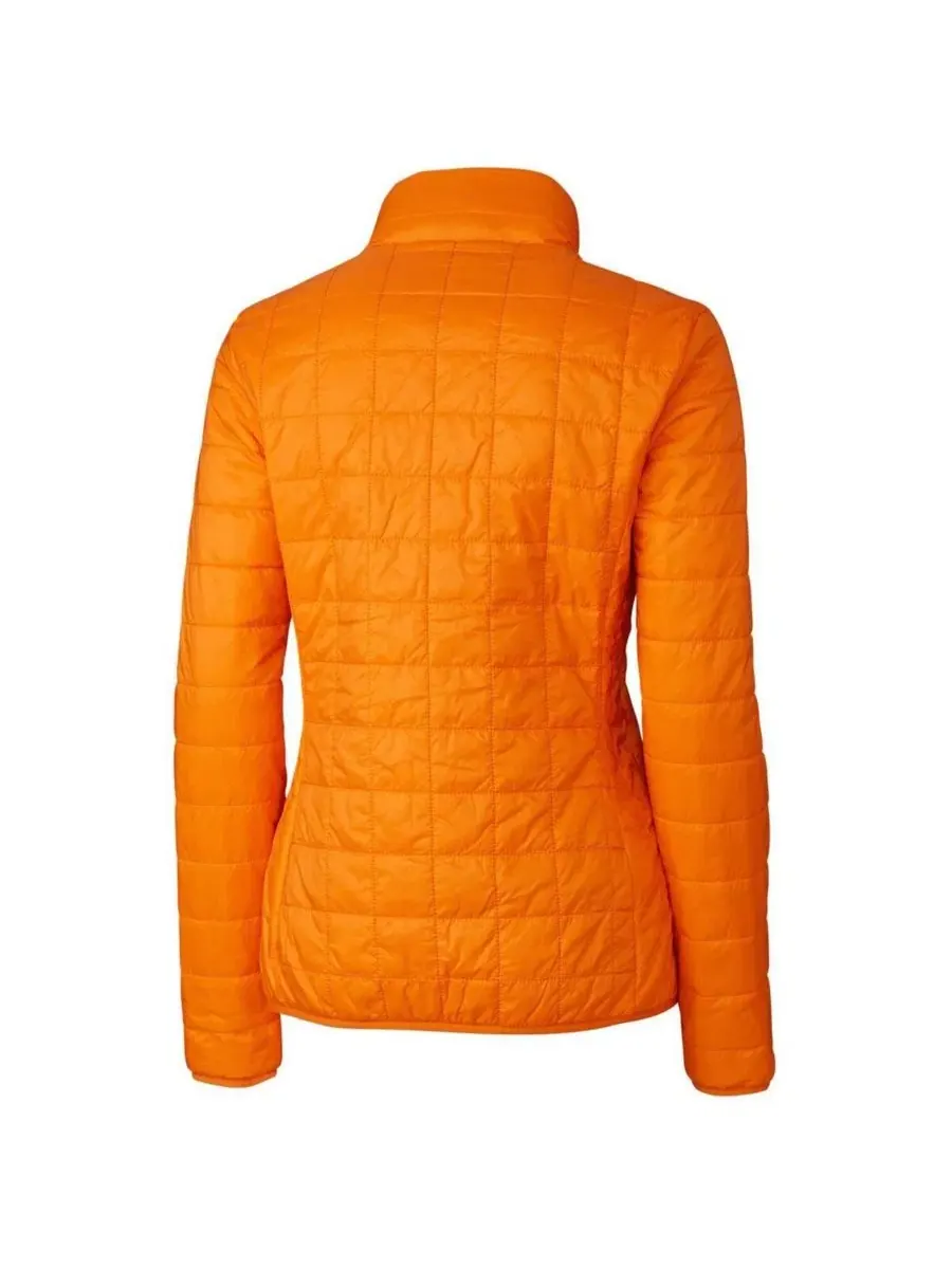 Женская оранжевая пуховая куртка Detroit Tigers Rainier PrimaLoft Eco на молнии Cutter & Buck — изображение 3 из 3, оранжевый