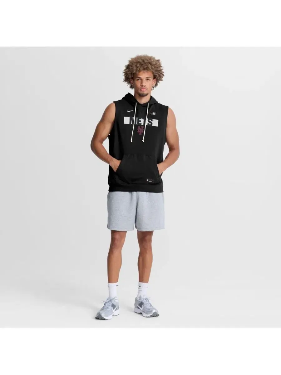 Мужская черная толстовка без рукавов New York Mets Authentic Collection Standard Issue Dri-FIT Nike — изображение 3 из 4