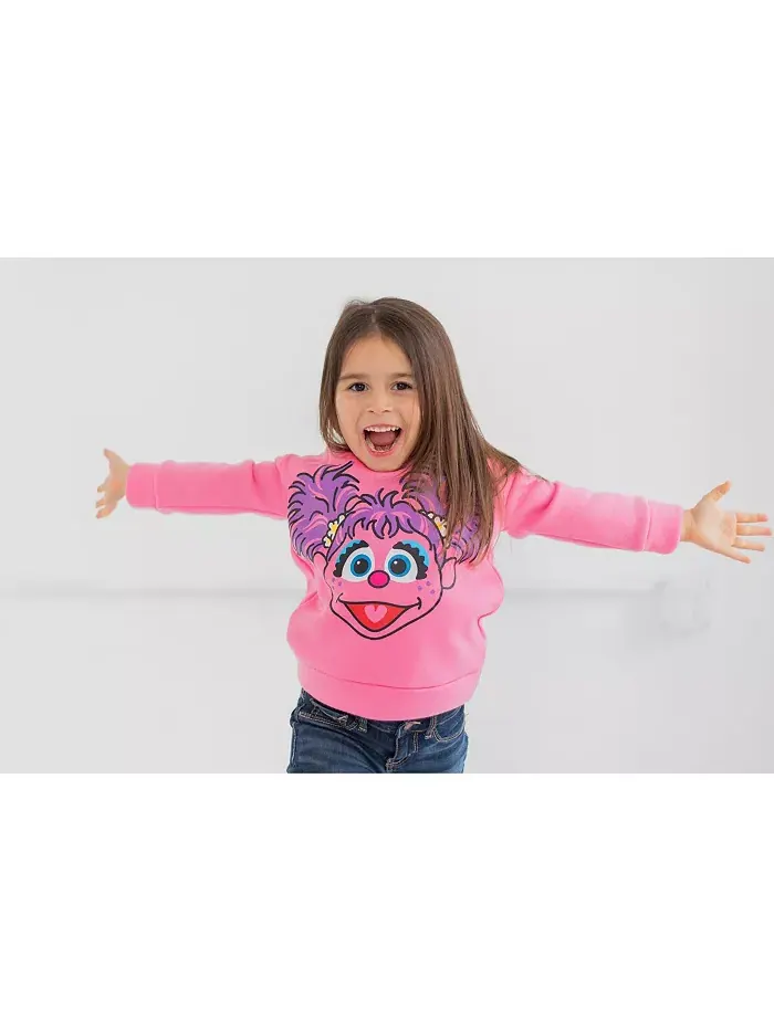 Детская флисовая толстовка с капюшоном для девочек Sesame Street — изображение 4 из 5