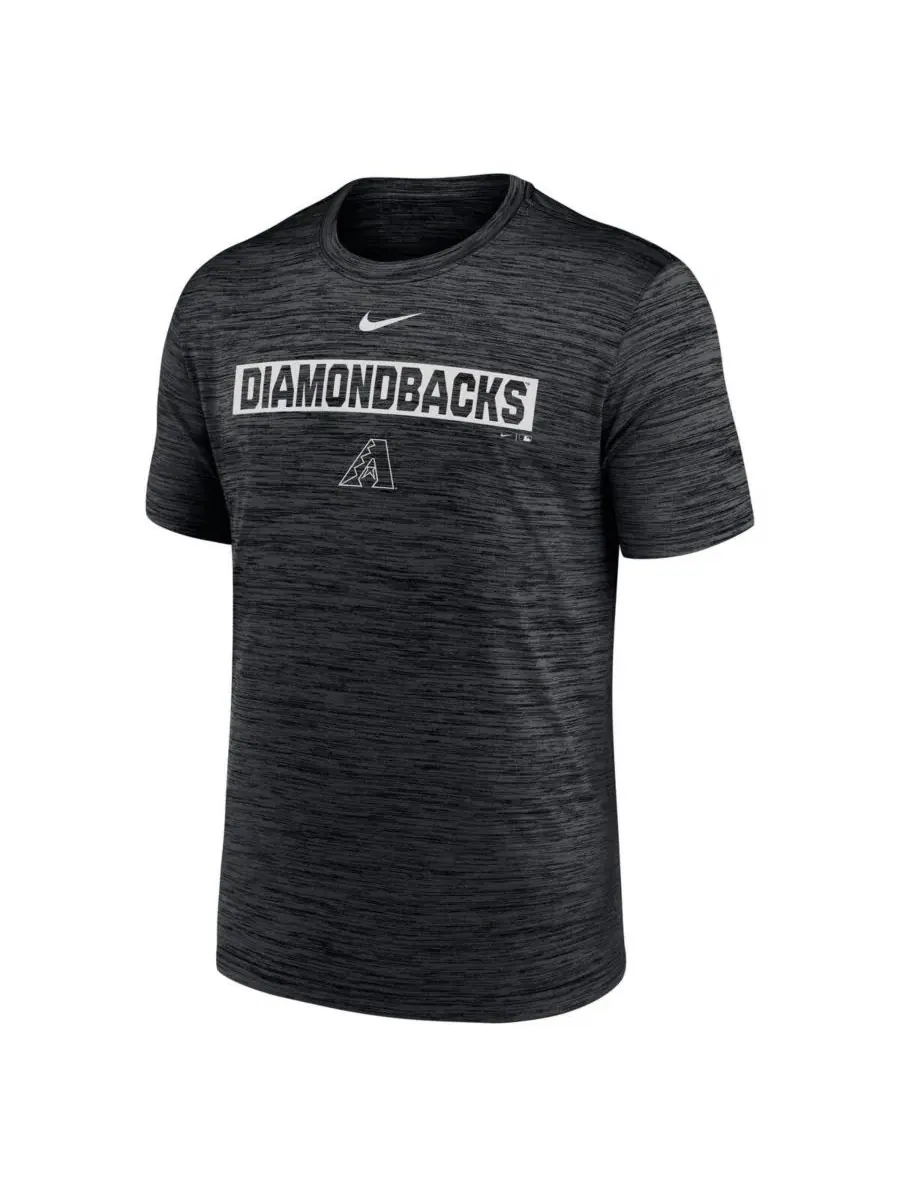 Мужская черная футболка Arizona Diamondbacks Velocity Dri-FIT Nike — изображение 4 из 8, черный