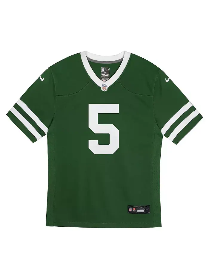 Детская игровая футболка Garrett Wilson Legacy Green New York Jets Nike — изображение 2 из 3