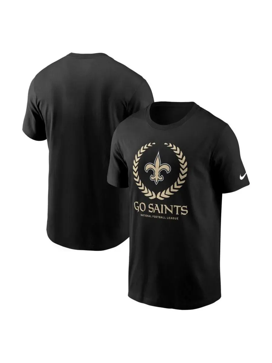 Nike Мужская черная футболка New Orleans Saints Primetime Local Essential — изображение 1 из 3, черный