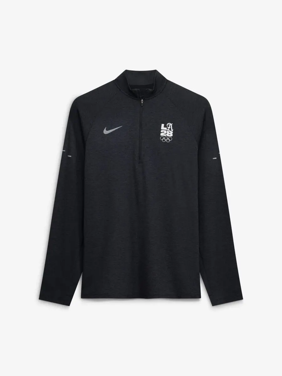 Пуловер Nike LA28 Summer Olympics Stride Raglan Dri-FIT half-zip — изображение 1 из 3, черный