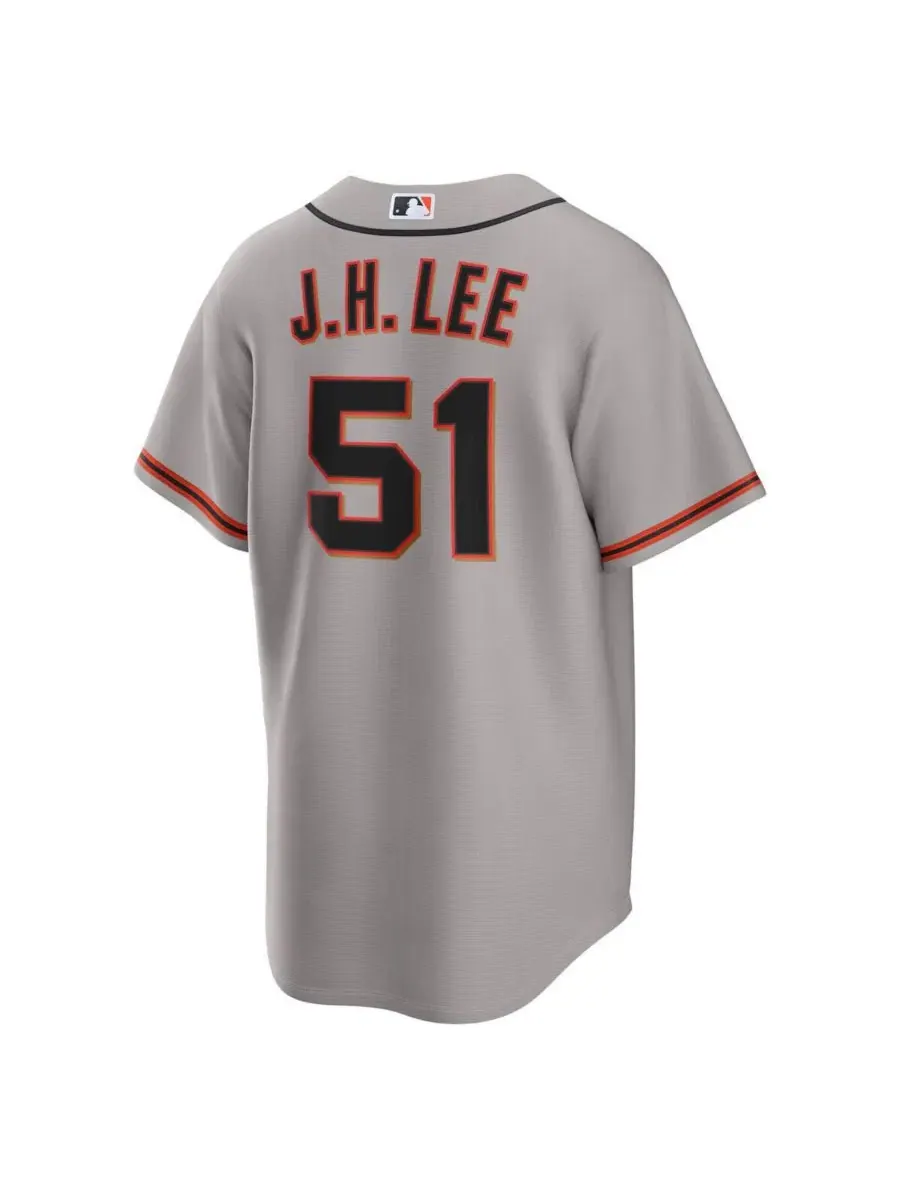 Мужская реплика джерси Nike San Francisco Giants Jung Hoo Lee — изображение 3 из 3, серый