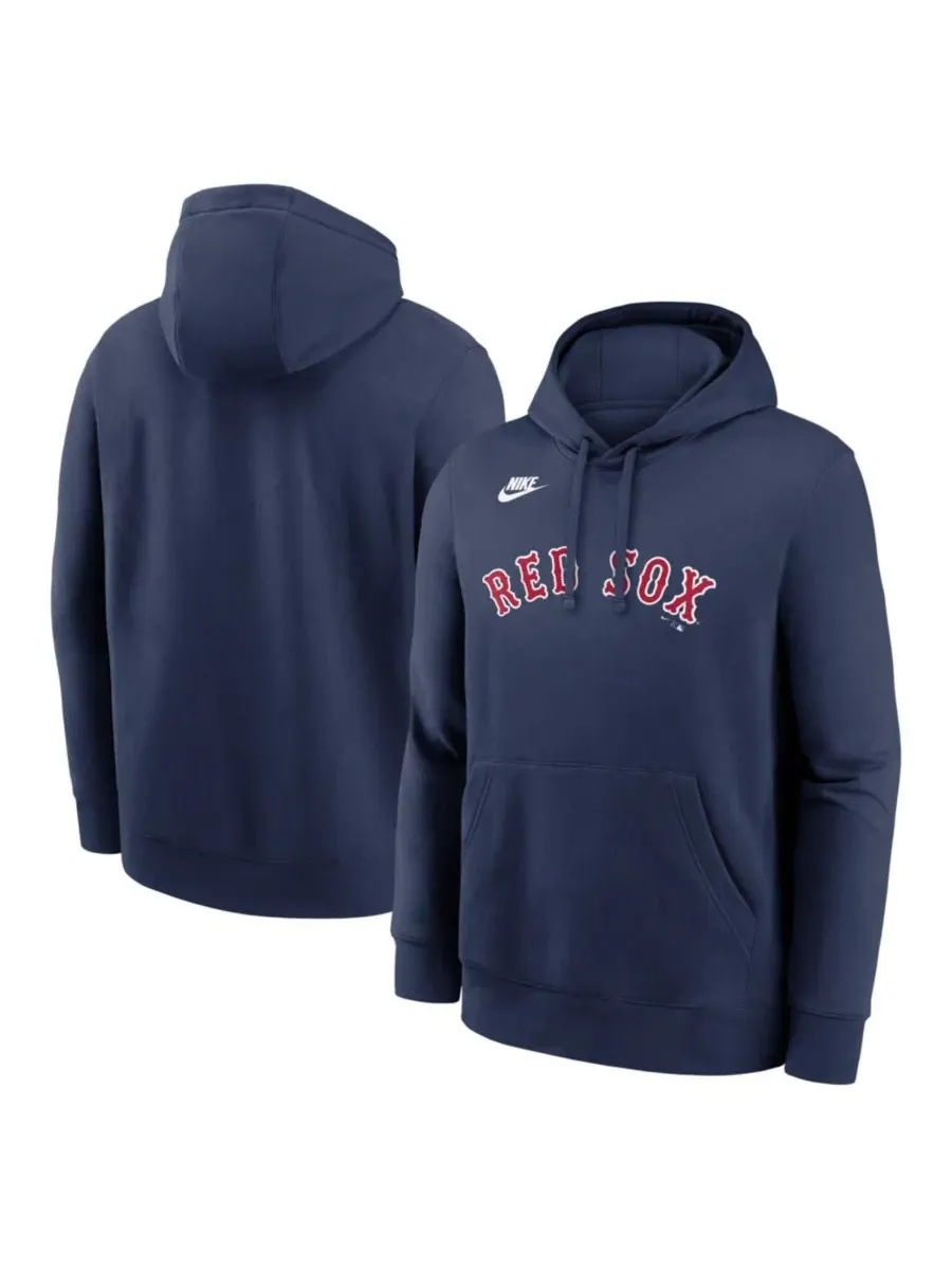 Худи с длинным рукавом с винтажным принтом Cooperstown Collection Wordmark Club Nike — изображение 1 из 2, темно-синий