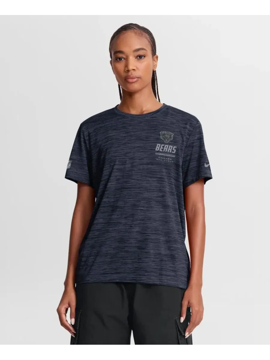 Футболка Nike Chicago Bears Sideline Velocity Dri-FIT — изображение 1 из 4, темно-синий