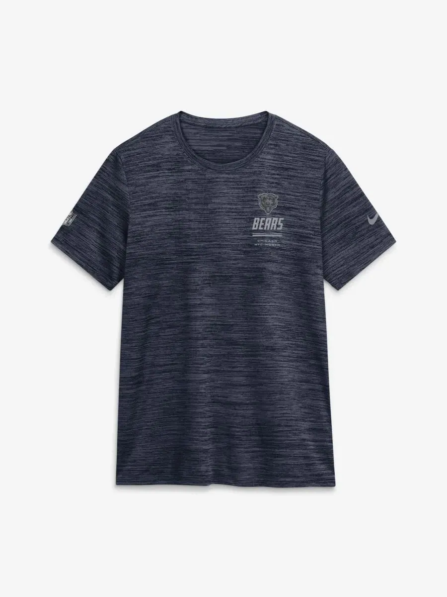 Футболка Nike Chicago Bears Sideline Velocity Dri-FIT — изображение 2 из 4, темно-синий